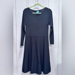 Womens Ann Taylor dark blue knit dress.